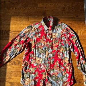 Supreme Red Floral Casual Shirt